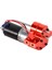 370 Fırçalanmış Motor + Alaşımlı Isı Emici Dişli Kutusu Seti Çelik Dişlilerle Wpl Henglong C14 C24 B14 B24 B16 B36 4x4 6x6 Yükseltilmiş Parçalar, Kırmızı (Yurt Dışından) 3