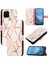 Piksel 5 Cüzdan Mermer Desen Kickstand Pu Deri Için Kılıf (Yurt Dışından) 5