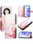 Onur Için Kılıf Sihirli 6 Lite 5g Cüzdan Kickstand Pu Deri Mermer Desen (Yurt Dışından) 5