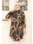 Desenli Camel Tesettür Tunik 11698C 3