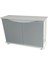 100 cm Mdf KP1000125GR Flex Gri Kapaklı Akvaryum Sehpası 100X31X69 cm 1