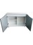 100 cm Mdf KP1000125GR Flex Gri Kapaklı Akvaryum Sehpası 100X31X69 cm 3
