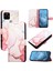 Piksel 5 Cüzdan Mermer Desen Kickstand Pu Deri Için Kılıf (Yurt Dışından) 5