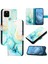 Google Piksel 5 Cüzdan Mermer Desen Kickstand Pu Deri Için Kılıf (Yurt Dışından) 5