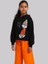 Kız Çocuk Içi Şardonlu Köpek Baskılı Kapüşonlu Sweatshirt 3