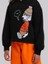 Kız Çocuk Içi Şardonlu Köpek Baskılı Kapüşonlu Sweatshirt 4