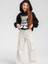 Kız Çocuk Kışlık Tavşan Kabartmalı Kapüşonlu Bel Lastikli Sweatshirt 2