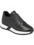 Siyah Hakiki Deri Erkek Sneaker - E24I1AY56617-A23 1
