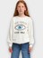 Kız Çocuk Kışlık Içi Şardonlu Eye Really Göz Baskılı Sweatshirt 5