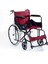 DM809 Bordo Kumaş Standart Transfer Refakatçı Frenli Tekerlekli Sandalye 1