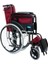 DM809 Bordo Kumaş Standart Transfer Refakatçı Frenli Tekerlekli Sandalye 2