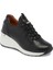 Siyah Hakiki Deri Kadın Sneaker - K24I1AY67145-A23 1