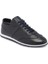 Lacivert Hakiki Deri Erkek Sneaker - E24I1AY56631-A31 1