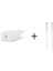 2SCS22BL Ttec Smartcharger Pd 20W Seyahat Hızlı Şarj Aleti+Usb-C - Lightning 150CM Kablo Beyaz 1