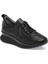 Siyah Hakiki Deri Kadın Sneaker - K24I1AY67094-A23 1