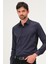 Erkek Klasik Slim Fit Saten Gömlek 2
