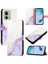 Motoorla Kenar 50 Pro Kickstand Pu Deri Mermer Desen Cüzdan Için Kılıf (Yurt Dışından) 5
