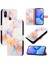 Xiaomi Redmi A2 Pu Deri Mermer Desen Cüzdan Kickstand Için Kılıf (Yurt Dışından) 5