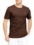 Erkek %100 Pamuk T-Shirt Pateo Kahverengi 1