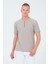 Erkek Slim Fit Yarım Fermuarlı T-Shirt 1