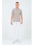 Erkek Slim Fit Yarım Fermuarlı T-Shirt 5