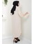 Yazlık Uzun Pamuklu Tunik Krem Hm2109 5