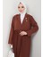 Piliseli Ceketli Ikili Takım Kahverengi Hm2396 4