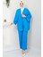 Kimono Pantolon Takım Mavi Hm2434 2