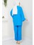 Kimono Pantolon Takım Mavi Hm2434 5