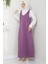 Nehir Örme Jile Elbise Mor Hm2389 2