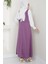 Nehir Örme Jile Elbise Mor Hm2389 5