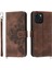 Iphone 15 Için Flip Case Darbeye Bileklik Kabartmalı Çoklu Kredi (Yurt Dışından) 1