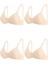 - Tacoo Penye Toparlayıcı 4 Adet Ekru Renkli Sütyen 1001 1