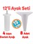 Mobilya Ayağı 12'li Set Robot Süpürge Için Koltuk Kanepe Yükseltici Destek 15 cm Beyaz Baza Ayak 1