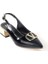 Sprs 02828 4 Cm Topuklu Kadın Arkası Açık Stiletto Ayakkabı 1