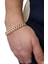 Tekno Trust Altın Gold 316 L Çelik Parlak ve Mat Erkek Bileklik ED02SR Zirkon Taş Çelik 5