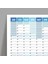 2025 Yıllık Planlayıcı Duvar Takvim Mavi Çizgili Yearly Wall Planner 3