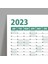 2025 Yıllık Planlayıcı Duvar Takvim Yeşil Yearly Wall Planner 3