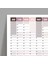 2025 Yıllık Planlayıcı Duvar Takvim Bordo Mürdün Çizgili Yearly Wall Planner 3