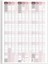 2025 Yıllık Planlayıcı Duvar Takvim Bordo Mürdün Çizgili Yearly Wall Planner 5