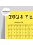 Sarı Renk 2025 Yıllık Planlayıcı Duvar Takvimi, 2025 Takvim, Yıllık Plan, Aylık Planlayıcı 2