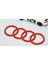 Motor Kapağı Kırmızı Amblem Logosu Audi Ile Uyumlu 4