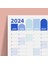2025 Yıllık Planlayıcı Duvar Takvimi | Mavi Okyanus Esintisi Renkler | Geometrik Şekiller 3
