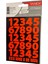 STC-556 Rakam Etiket 23 mm – Neon Kırmızı (2 Syf) 1