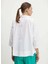 Geniş Fit Gömlek Yaka Beyaz Kadın Gömlek 5WMELQ06N 3