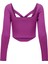 Onllısa Ls Squareneck Knt Kadın Mor Kazak - 15300377 4