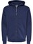 Only & Sons Onsceres Zip Thr. Hoodıe Sweat Noos Erkek Koyu Mavi Sweatshirt - 22018684 4