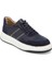 Lacivert Hakiki Deri Erkek Sneaker - E24I1AY56826-W32 1