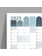 2025 Yıllık Planlayıcı Duvar Takvimi Mavi Wall Planner 4