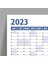 2025 Yıllık Planlayıcı Duvar Takvim Mavi Yearly Wall Planner 3